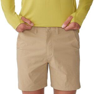 Men's Mountain Hardwear Basin Trek Tan Khaki Hiking Shorts-Size 40 Long-NWT